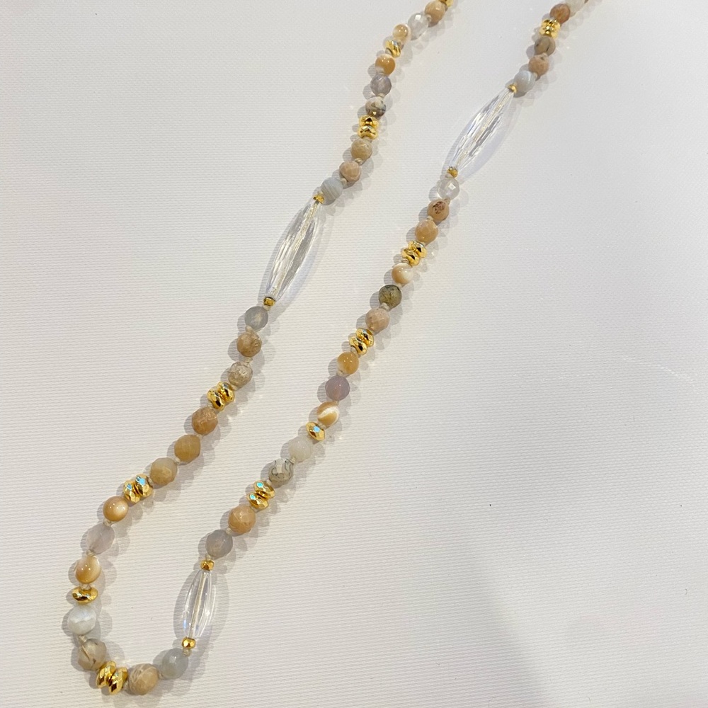 Chan Luu Extra Long Natural Stone Necklace